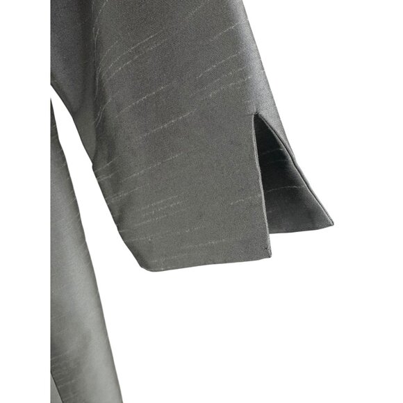 Coldwater Creek Gray Silver Dress & Long Jacket Size 12 Mother of Bride Wedding - Picture 4 of 11